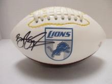 Barry Sanders of the Detroit Lions signed autographed mini football PAAS COA 392
