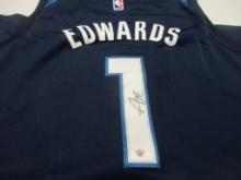 Anthony Edwards of the Minnesota Timberwolves signed autographed basketball jersey PAAS COA 887
