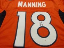 Peyton Manning of the Denver Broncos signed autographed football jersey PAAS COA 504