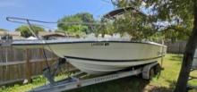 1999 Century FGB 25' Power Boat with Trailer - Clean Title