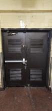 60" x 80" Commercial Metal Exterior Double Doors with All Hardware