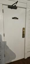 33" x 80" Ladies Locker Room Solid Wood Door with Hardware