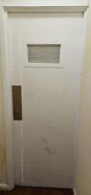 30" x 80" Ladies Locker Room Top Vented Solid Wood Door with Hardware