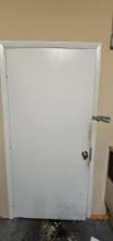 36" x 80" Solid Wood Interior Door with Pad Lock and Hardware