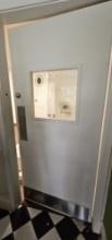 36" x 80" Solid Wood Interior Door with Viewing Window, Kick Plate and All Hardware