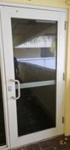 36" x 80" Metal and Impact Glass Exterior Door with All Hardware