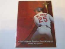 Mark McGwire Cardinals 1999 Topps Finest Hank Aaron Award Contenders #HA9