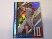 Chipper Jones Braves 2020 Topps Chrome A Numbers Game #NGC-9