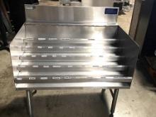 36 inch lacrosse all stainless steel five step Liquor rail excellent condition