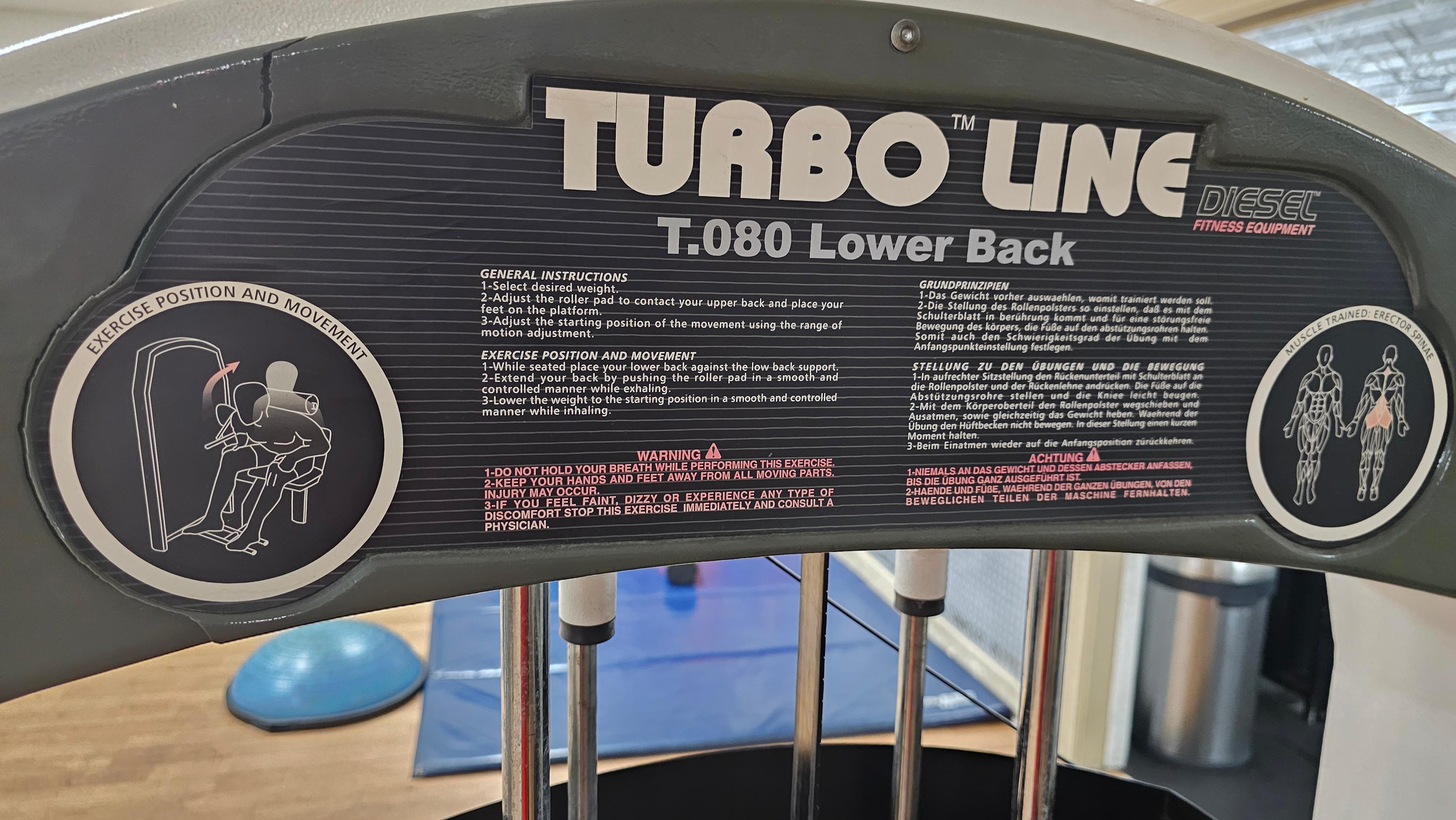 Diesel Turbo Line T.080 Lower Back Machine