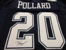 Tony Pollard of the Dallas Cowboys signed autographed football jersey PAAS COA 555