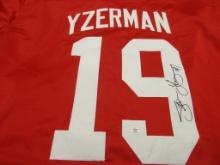 Steve Yzerman of the Detroit Red Wings signed autographed hockey jersey PAAS COA 936