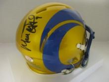 Matthew Stafford of the LA Rams signed autographed mini football helmet PAAS COA 946