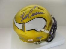 Kirk Cousins of the Minnesota Vikings signed autographed mini football helmet PAAS COA 885
