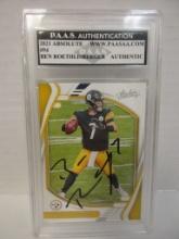 Ben Roethlisberger of the Pittsburgh Steelers signed autographed slabbed sportscard PAAS COA 925