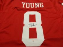 Steve Young of the San Francisco 49ers signed autographed football jersey PAAS COA 022