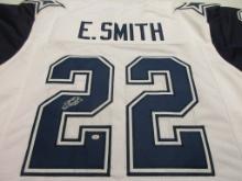 Emmitt Smith of the Dallas Cowboys signed autographed football jersey PAAS COA 617