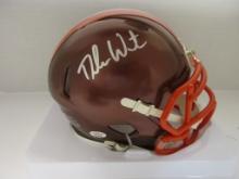 Deshaun Watson of the Cleveland Browns signed autographed mini football helmet PAAS COA 918