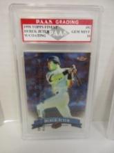 Derek Jeter Yankees 1998 Topps Fines w/coating #92 graded PAAS Gem MInt 10