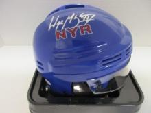 Wayne Gretzky of the NY Rangers signed autographed hockey mini helmet PAAS COA 851