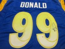 Aaron Donald of the LA Rams signed autographed football jersey PAAS COA 491