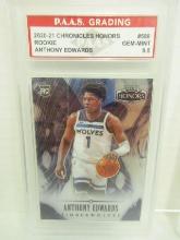 Anthony Edwards Timberwolves 2020-21 Chronicles Honors ROOKIE #588 graded PAAS Gem Mint 9.5