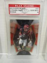 Ja'Marr Chase Bengals 2021 Panini Select ROOKIE #147 graded PAAS Gem Mint 10