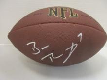 Ben Roethlisberger of the Pittsburgh Steelers signed autographed brown football PAAS COA 655