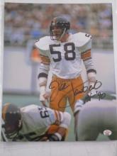 Jack Lambert of the Pittsburgh Steelers signed autographed 8x10 photo PAAS COA 506