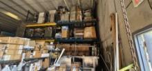 Two Section Two Level Pallet Racking with Support Bars - Includes (3) 20' Uprights, (8) 12' Load Bea