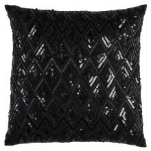 Rizzy Home Cotton Fabric Pillow In Black Color PILT11166BK002020