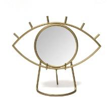 Stratton Home Decor Gold Eye Tabletop Mirror S21027