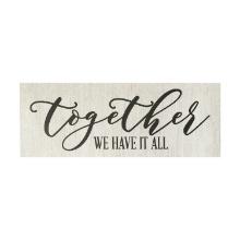 Stratton Home Decor Together We Have It All Oversized Wall Art S21728