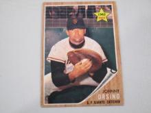Johnny Orsino SF Giants 1962 Topps ROOKIE #377