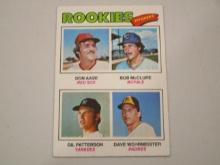 Don Aase Bob McClure Gil Patterson Dave Wehrmeister 1977 Topps ROOKIE #472