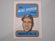 Mike Epstein White Sox 1970 Topps Booklet #12