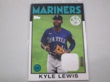 Kyle Lewis Mariners 2021 Topps 35th Anniversary 1986 Style Game Used Jersey Relic #86R-KL