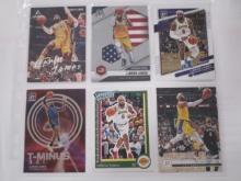 LeBron James LA Lakers 6 piece basketball card mixed lot