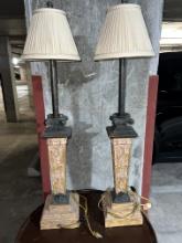 Tall Table Lamp, 38" H X 10" W