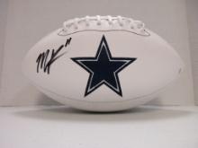 Micah Parsons of the Dallas Cowboys signed autographed logo football PAAS COA 750