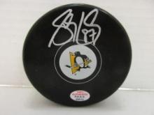 Sidney Crosby of the Pittsburgh Penguins signed autographed hockey puck PAAS COA 615