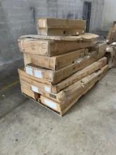 Pallet Lot Of Office Furniture - (16) Pieces - Includes Desk With Hutch, 2 Drawer File Cabinet, L Sh