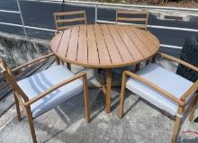 (5) Piece Outdoor Dining Table with Chairs
