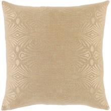Surya Accra Global Square Pillow Cover With Khaki And Wheat Finish ACA001-1818