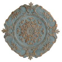 Stratton Home Vintage Metal Wall Decor With Blue Finish S09598