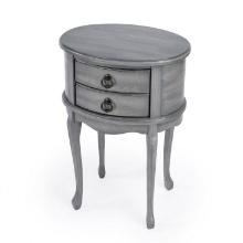 Butler Traditional Whitley Powder Gray Oval Side Table 1589418