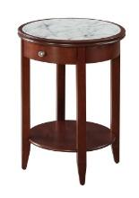 Convenience Concepts American Heritage Baldwin White 1 Drawer End Table R6-227