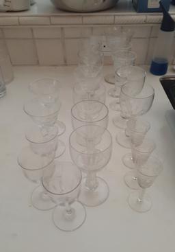 Small Cordial Glass lot