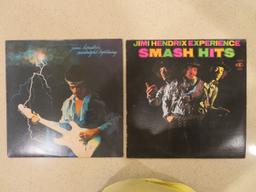 2 Jimmy Hendrix vintage 33rpm records: Midnight Lightning, MS 2229, and Experience Smash Hits, MS 20