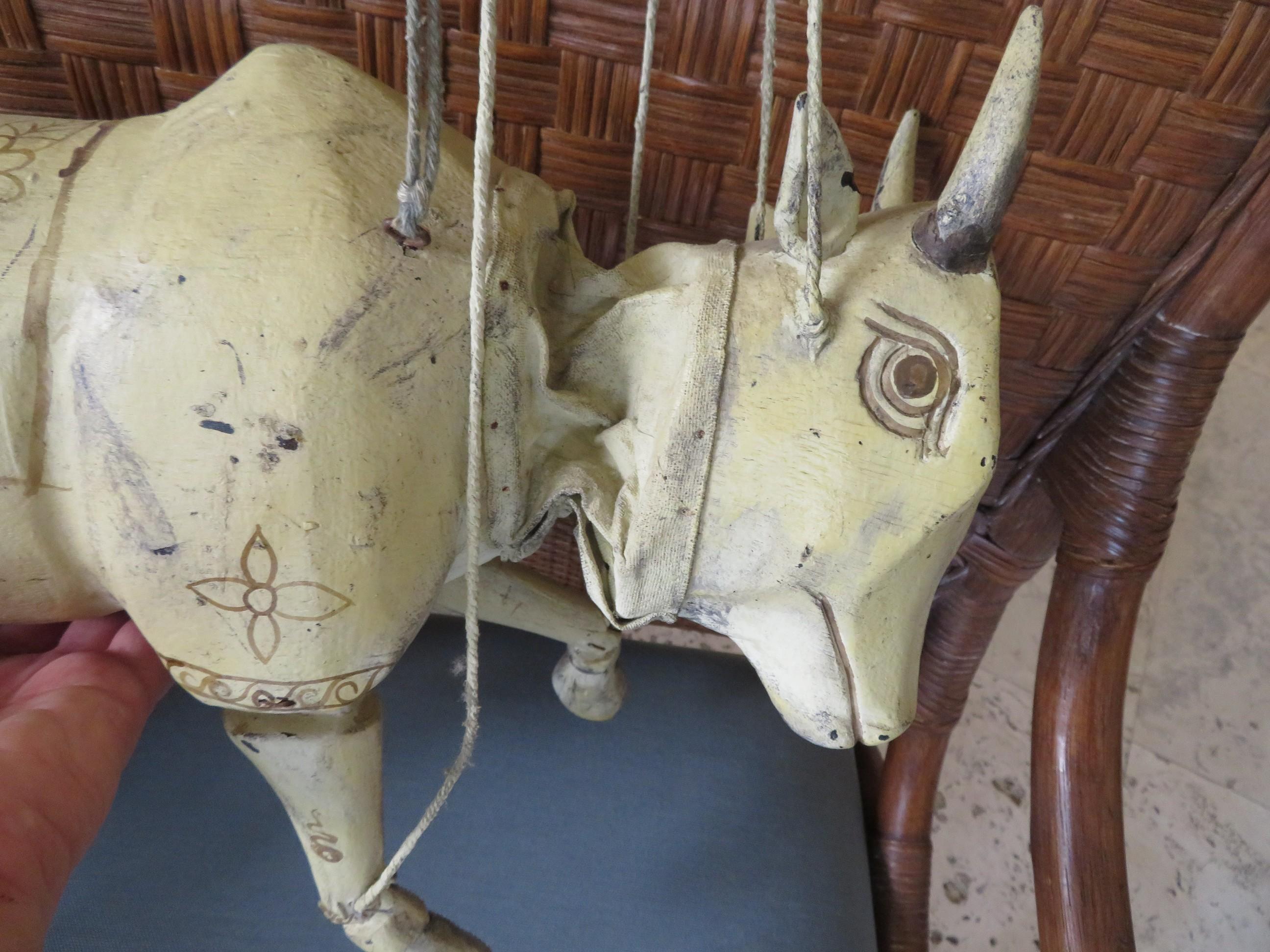 Antique Cow puppet